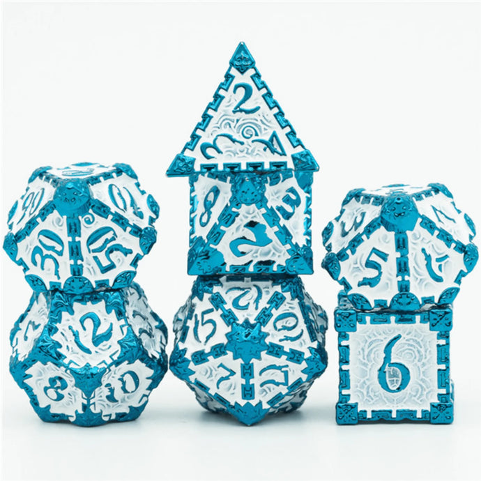 Dagger of Venom Blue RPG Metal Dice Set