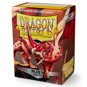 Dragon Shields: (100) Matte Ruby