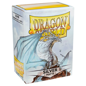 Dragon Shields: (100) Matte Silver