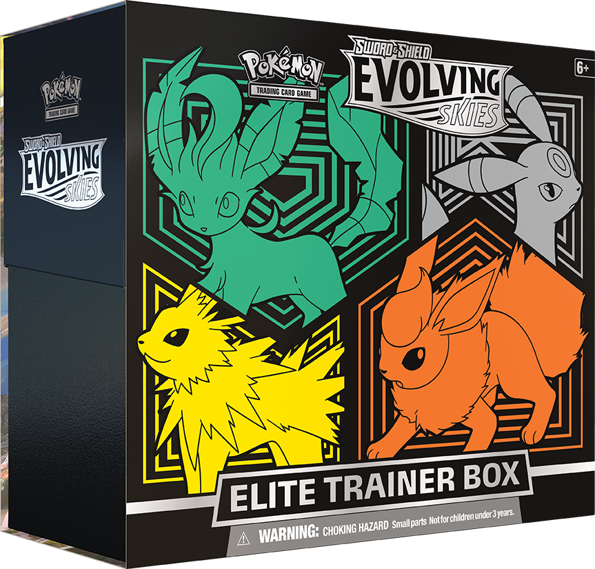 Sword & Shield: Evolving Skies - Elite Trainer Box (Flareon/Jolteon/Umbreon/Leafeon)