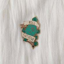 Load image into Gallery viewer, Roll Initiative - Enamel Pin: Green