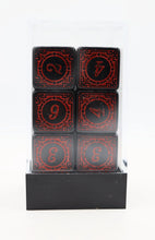 Load image into Gallery viewer, Magic Burst D6 Set - RED - 12 piece D6&#39;s