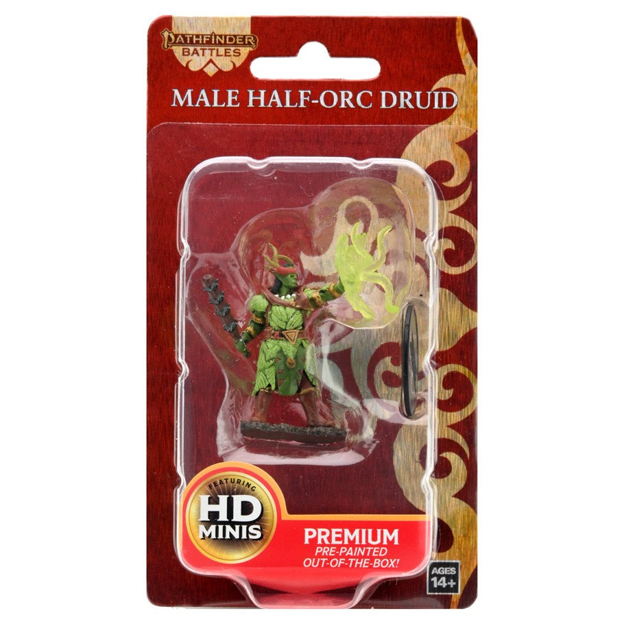 Pathfinder Battles Premium Painted Figure: Male Half-Orc Druid