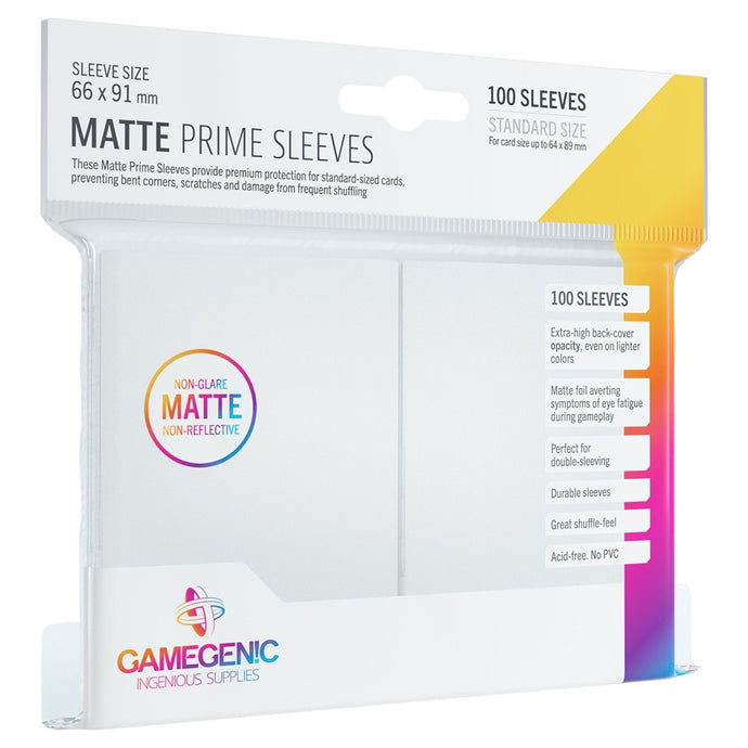 Matte Prime Sleeves: White
