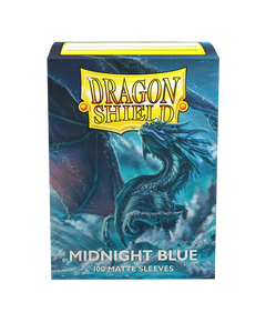 Dragon Shields: (100) Dual Matte Midnight Blue