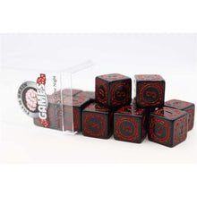 Load image into Gallery viewer, Magic Burst D6 Set - RED - 12 piece D6&#39;s