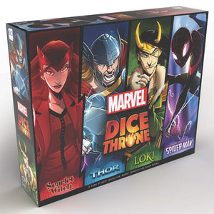 Dice Throne: Marvel: 4-Hero Box (Scarlet Witch, Thor, Loki, Spiderman)