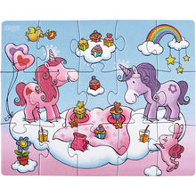 Load image into Gallery viewer, Puzzle: Unicorn Glitterluck Set of 3 - 12pc, 15pc, 18pc