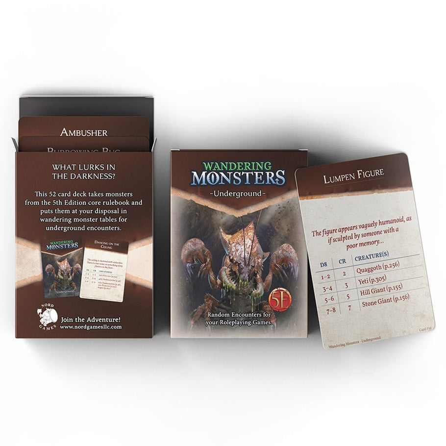 D&D 5E: Wandering Monsters - Underground